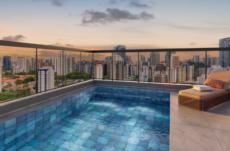 Piso superior do duplex 354 m²