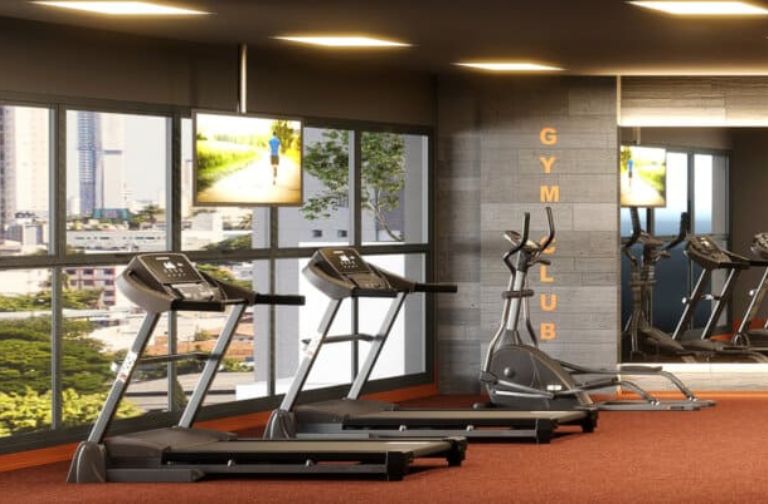 Fitness com dois ambientes