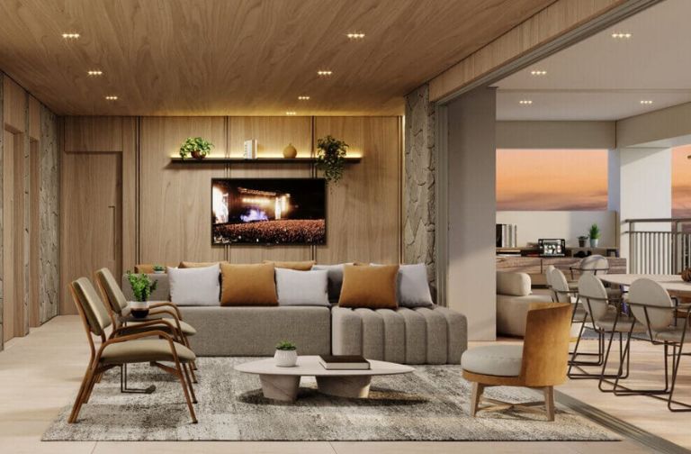 Living Ampliado - Apto 180 m²