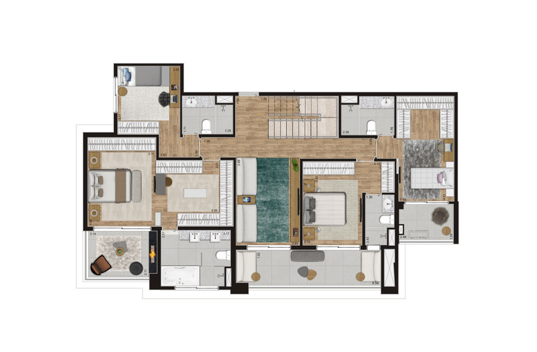 419m² | Triplex (Piso Inferior)
