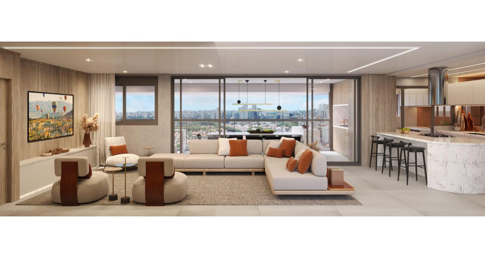 Living ampliado 187 m²