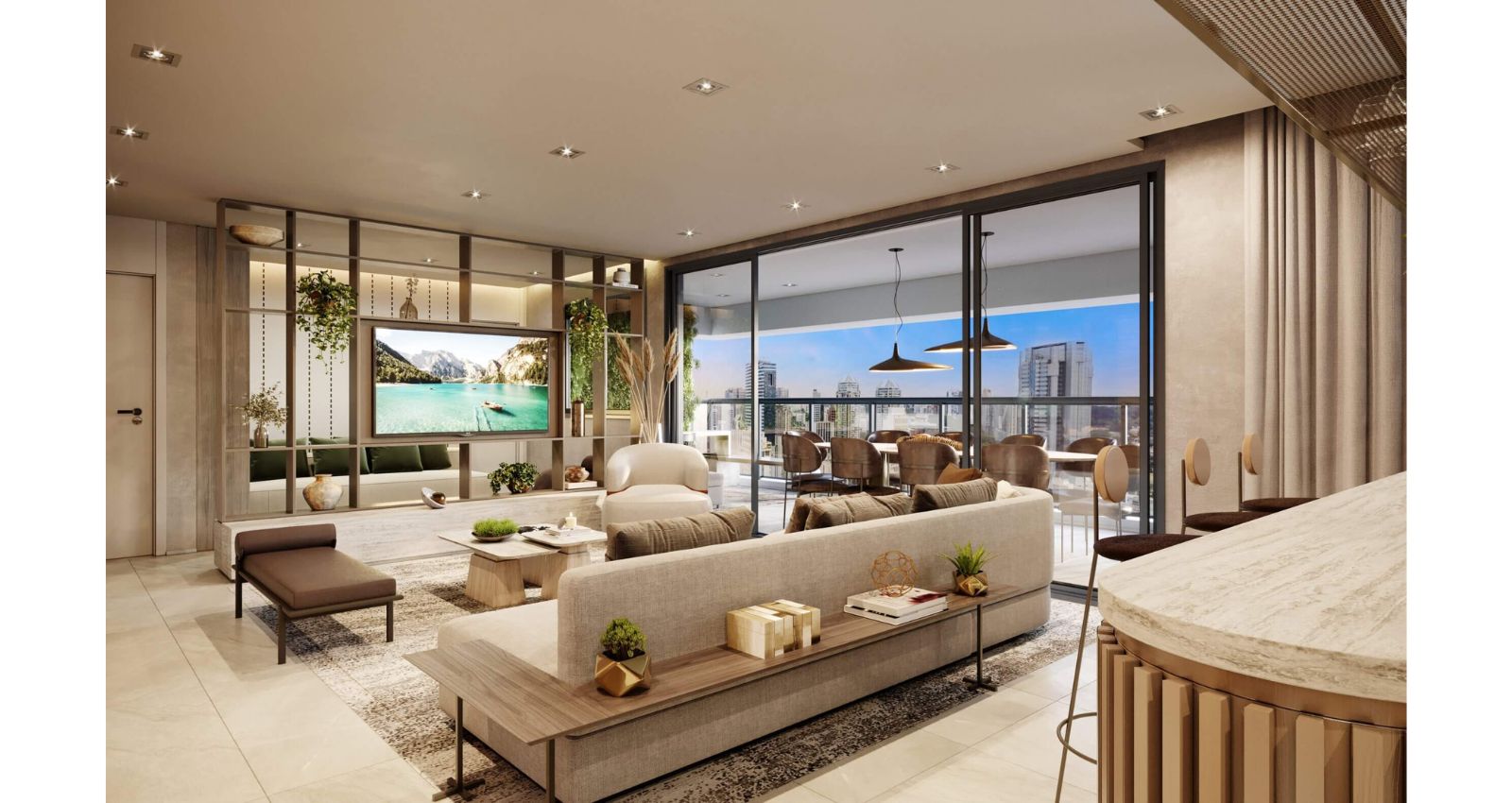 Living ampliado 143m²