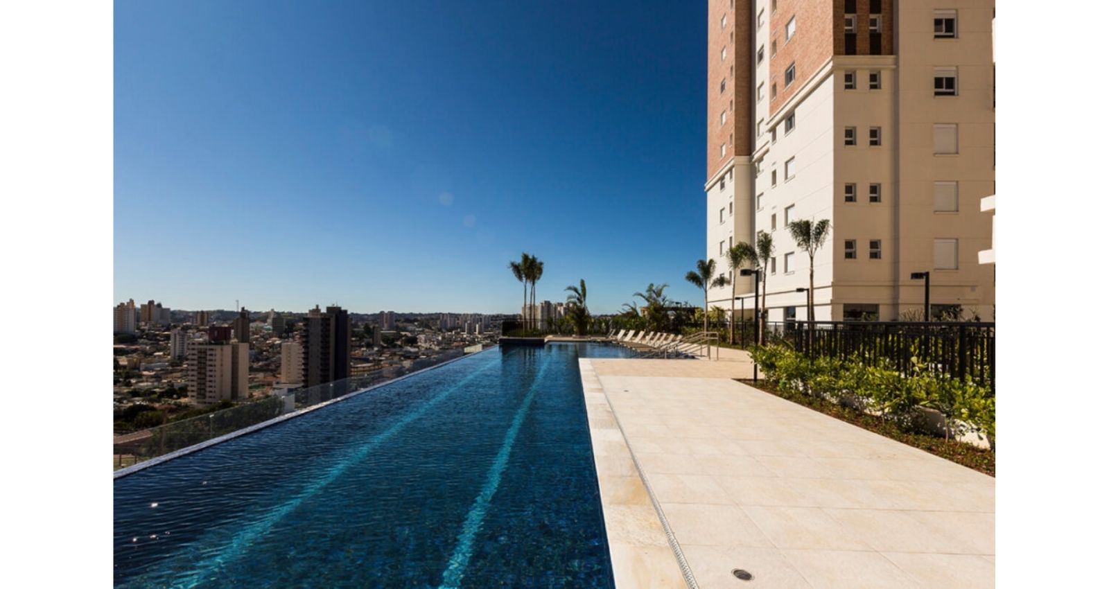 Piscina com Raia de 25m e Borda Infinita