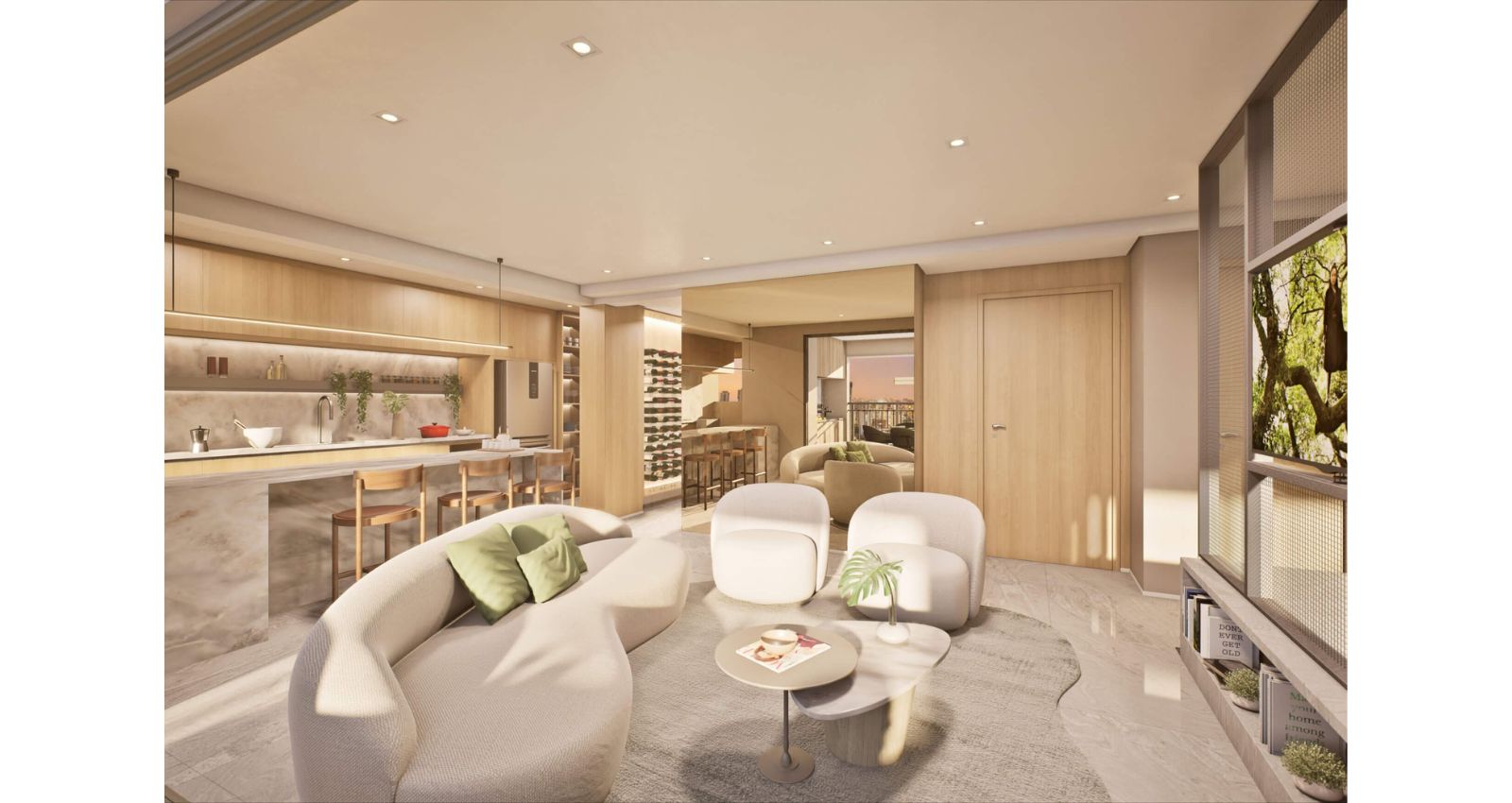 Living - Apto 115 m²