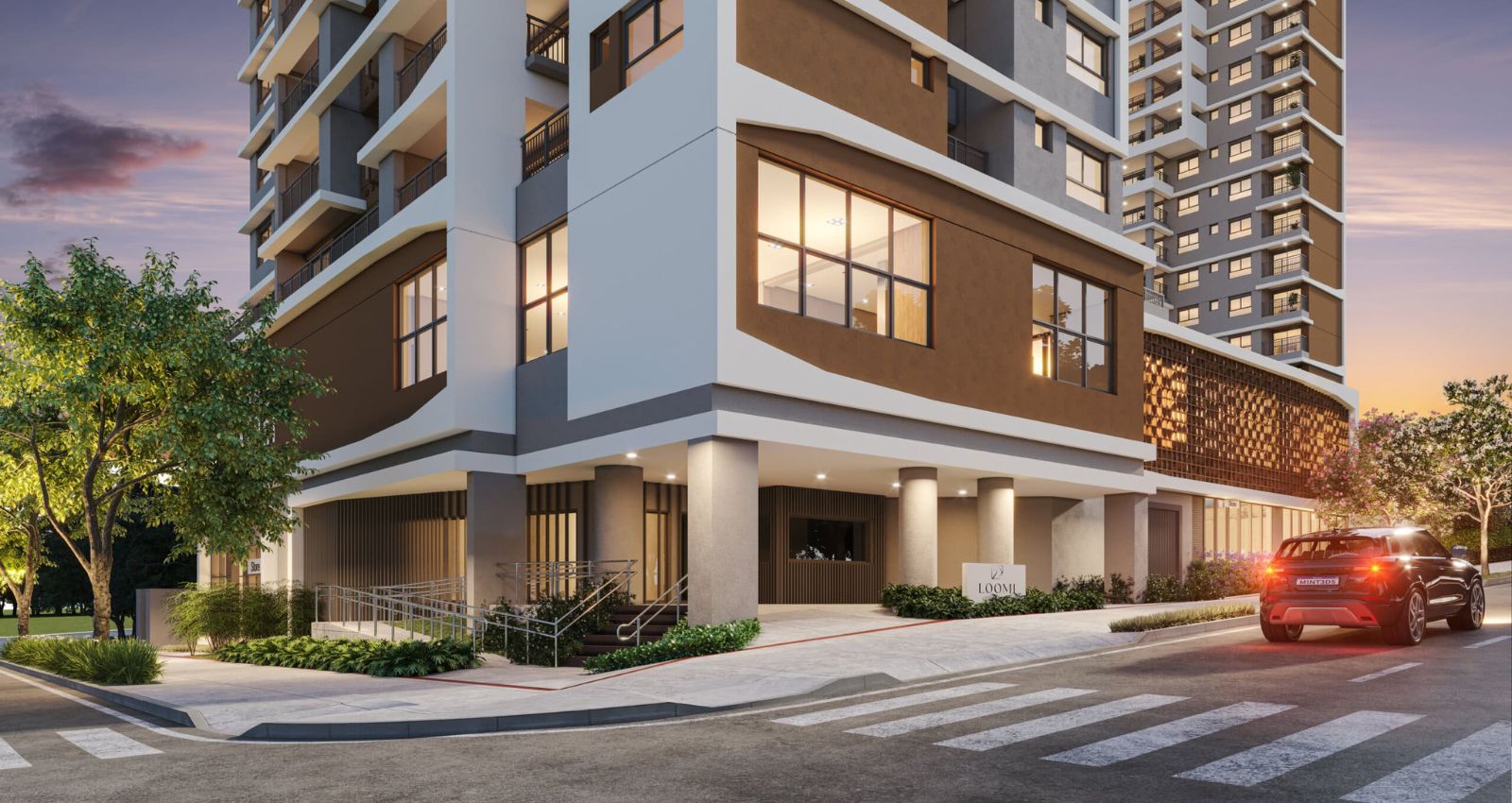 Portaria com Porte-Cochère