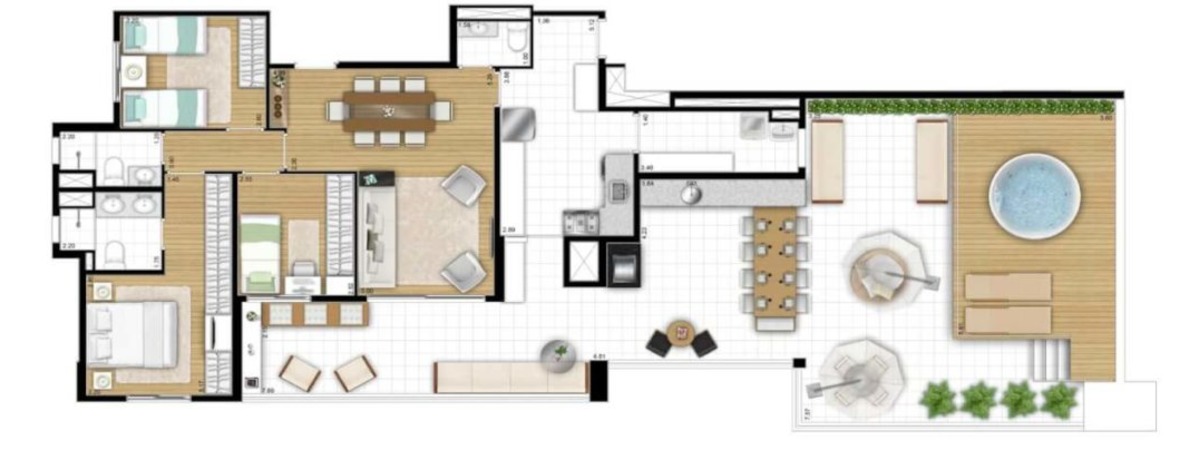 184m² | 3 Dorms. (Penthouse)