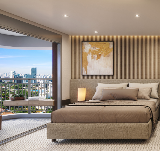 Suíte master do apto de 216 m2