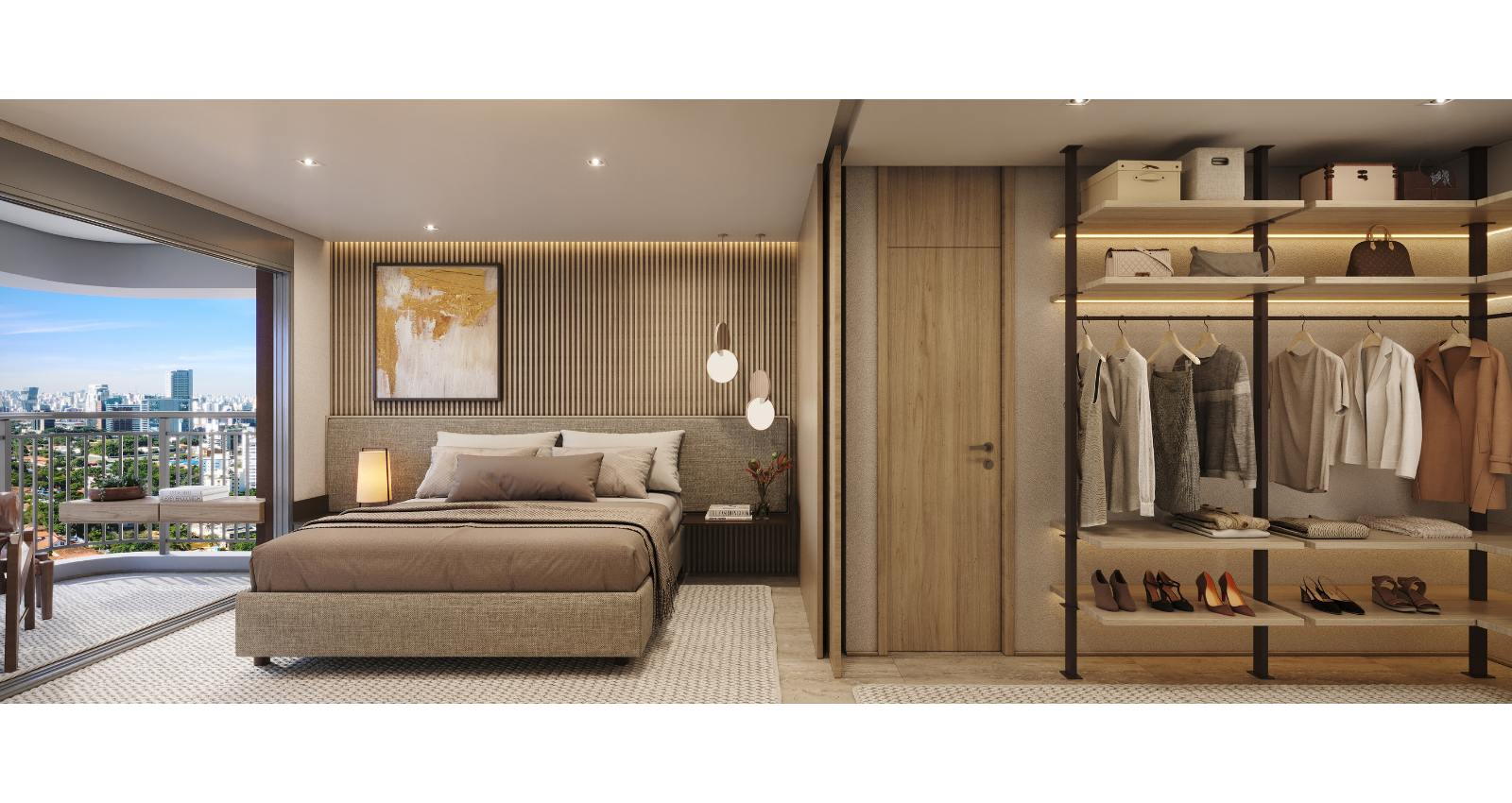 Suíte master do apto de 216 m2